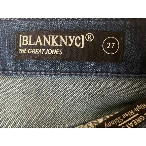 BlankNYC The Great Jones High Rise Skinny Jeans Women's Size 27 NWT Blue - Picture 8 of 10